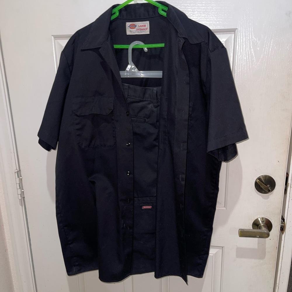 Vintage Dickies work shirt and short set